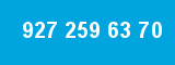 927 259 63 70 927 259 63 70